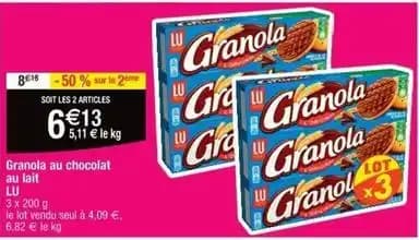 Lu - granola au chocolat