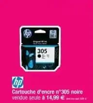 Hp - cartouche d'encre n°305 noire