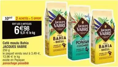 Jacques vabre - cafe moulu bahia