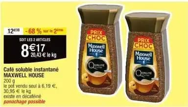 Maxwell house - café soluble instantané