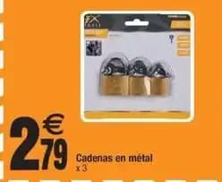 Cadenas en metal