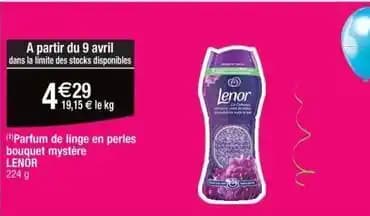 Lenor - parfum de linge en perles bouqeuet mysterer
