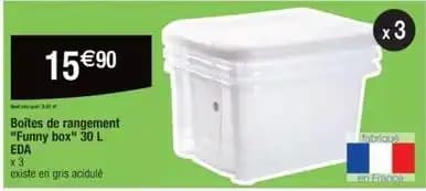 Eda - boite rangement funny box 30l