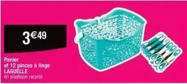 Languelle - panier et pinces à linge