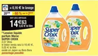Super croix - lessive liquide parfum maroc
