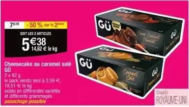 Gu - cheesecake au caramel sale