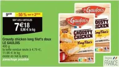 Le gaulois - crousty chichekn long filets doux