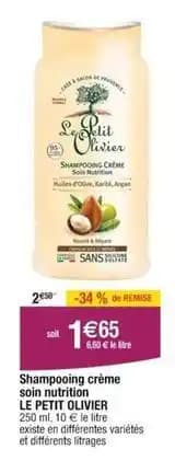 Le petit oliver - shampooing creme soin nutrition