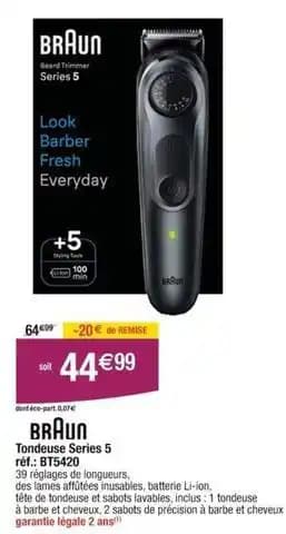 Braun - tondeuse series 5