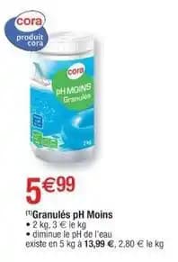 Cora - chlore en granulés
