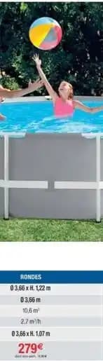Intex - piscine tubulaire prism frame
