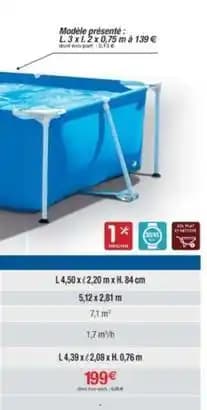 Intex - piscine tubulaire prism frame