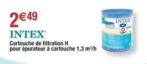 Intex - cartouche de filtration h pour épurateur à cartouche