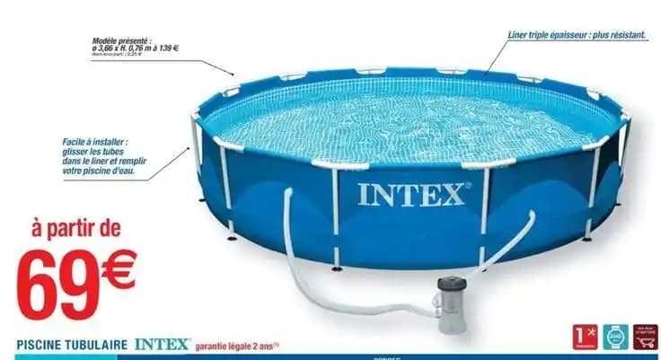 Intex - piscine tubulaire
