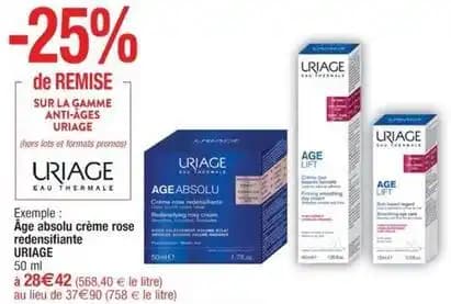 Uriage - âge absolu crème rose redensifiante