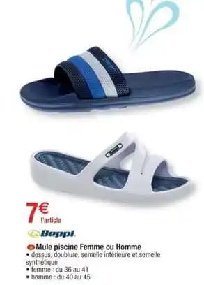 Beppi - mule piscine femme ou homme