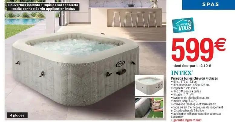 Intex - purespa bulles chevron