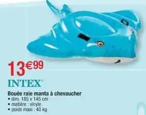 Intex - bouee raie manta a chevaucher