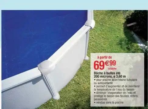 Gre pool - bâche à bulles été