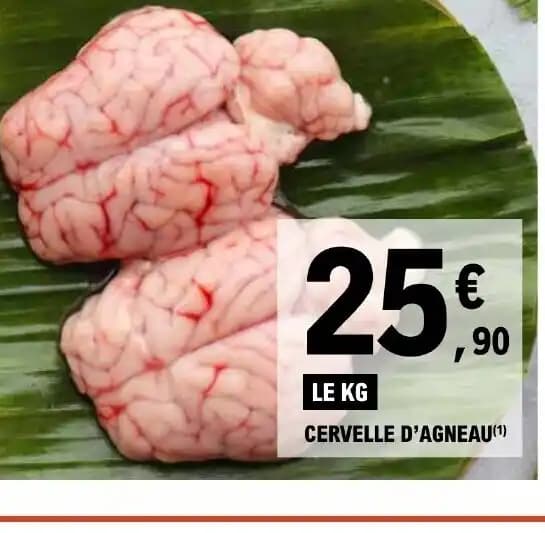 CERVELLE D'AGNEAU(¹)