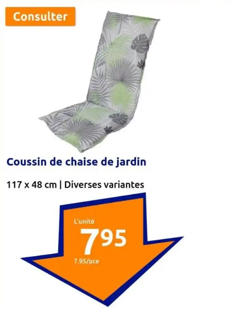 Coussin de chaise de jardin