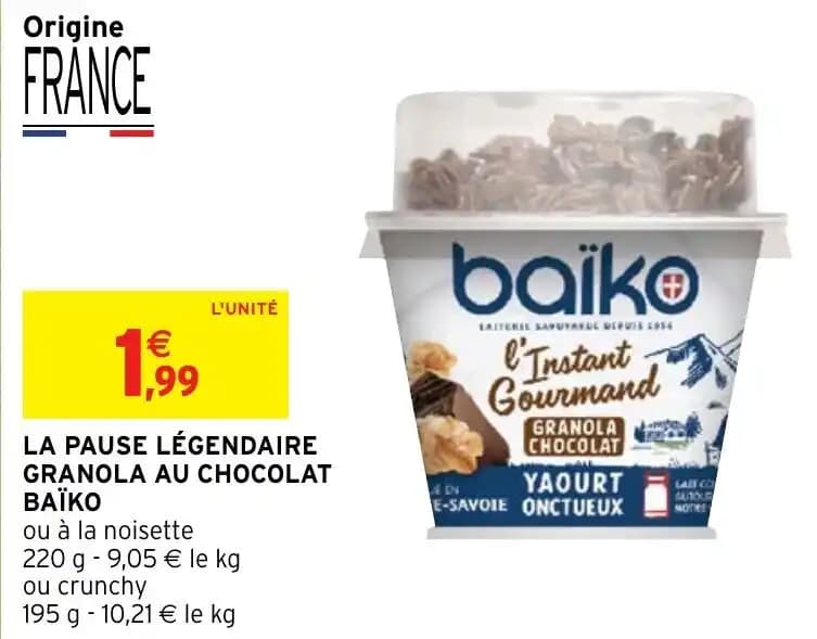 LA PAUSE LÉGENDAIRE GRANOLA AU CHOCOLAT ВАЇКО