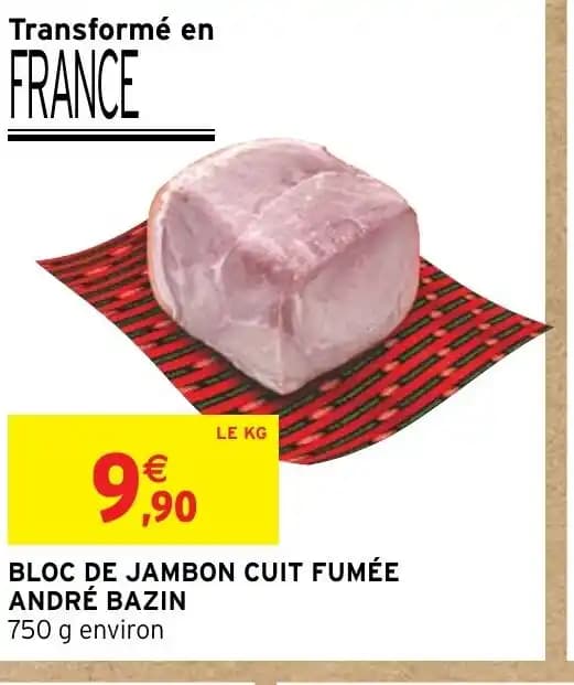 BLOC DE JAMBON CUIT FUMÉE
