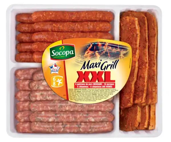 Caissette maxi grill XXL SOCOPA