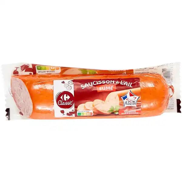 CARREFOUR CLASSIC' Saucisson à l'ail