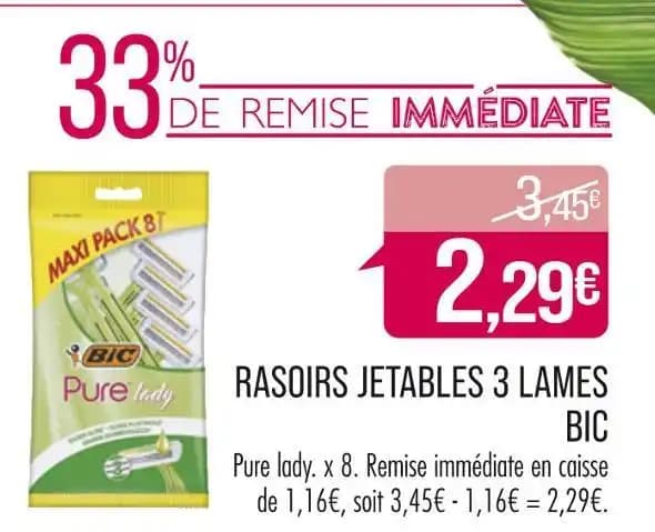 BIC RASOIRS JETABLES 3 LAMES