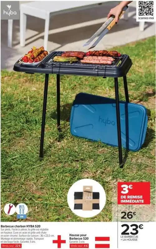 Hýba - barbecue charbon s20