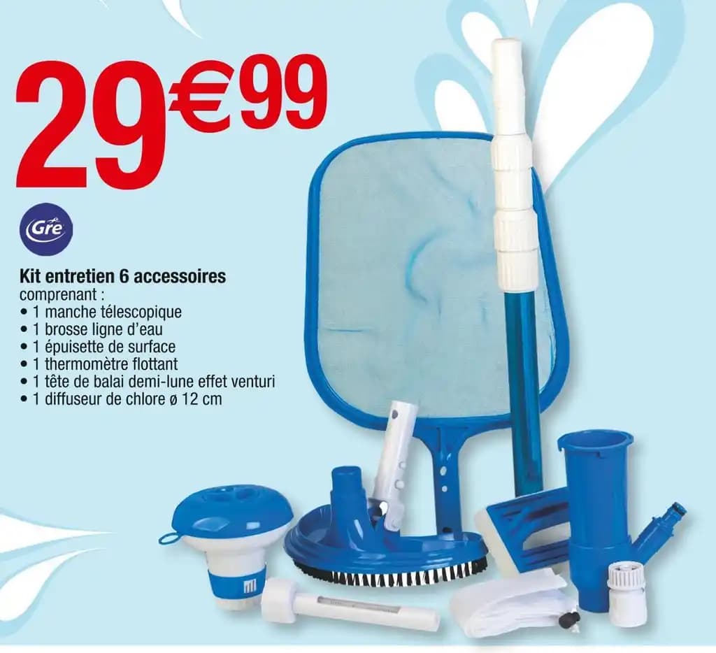 Gre Kit entretien 6 accessoires