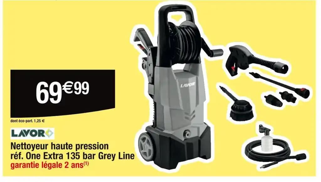 LAVOR Nettoyeur haute pression réf. One Extra 135 bar Grey Line
