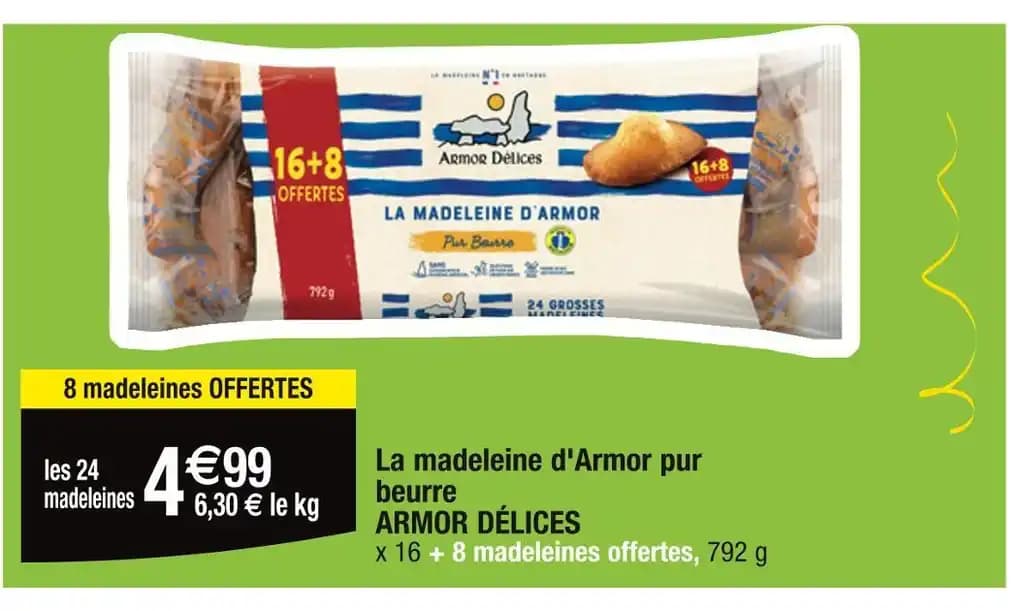 ARMOR DÉLICES La madeleine d'Armor pur beurre
