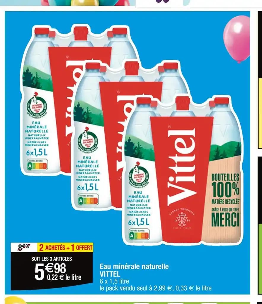 VITTEL Eau minérale naturelle