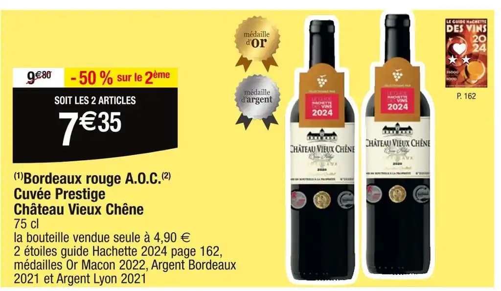 Château Vieux Chêne Bordeaux rouge A.O.C. Cuvée Prestige