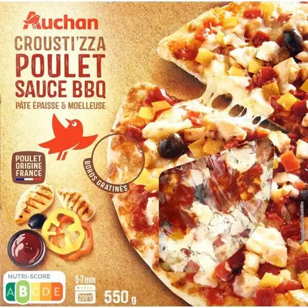 La Croust'izza Poulet Sauce Barbecue Auchan