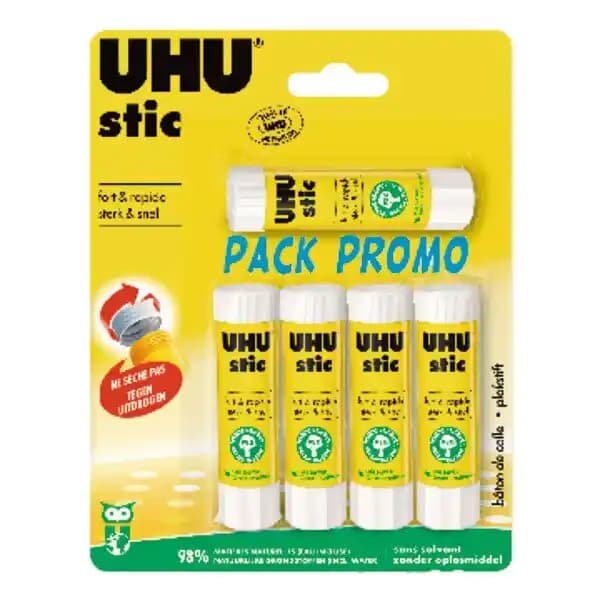 Lot De 5 Sticks De Colles Uhu