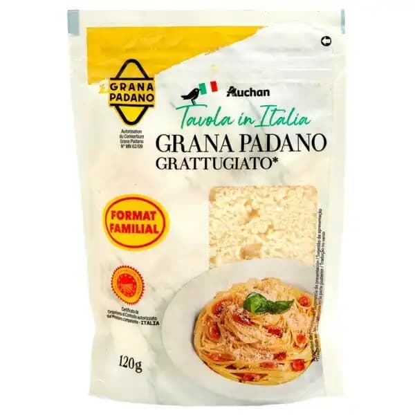 Grana Padano Râpé Aop Auchan Tavola In Italia