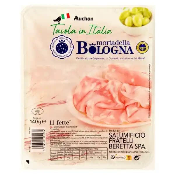 Mortadella Bologna Igp Auchan Tavola In Italia
