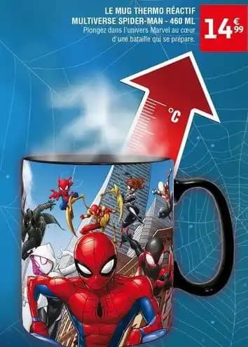 Le mug thermo réactif multiverse spider-man 460 ml