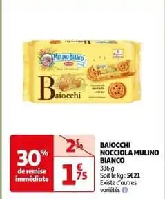 Barilla - baiocchi nocciola mulino bianco