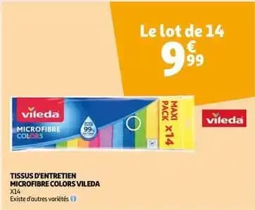 Vileda - tissus d'entretien microfibre colors