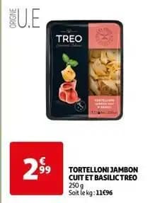 Treo italia - tortelloni jambon cuit et basilic