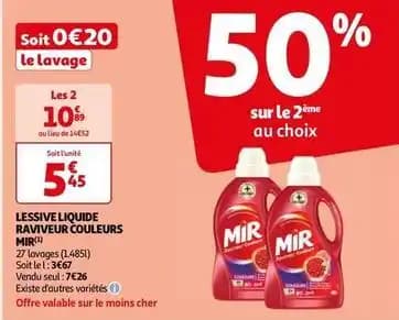 Mir - lessive liquide raviveur couleurs