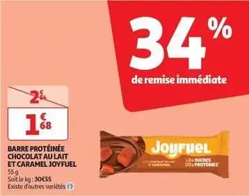 Joyfuel barre protéinée chocolat au lait et caramel