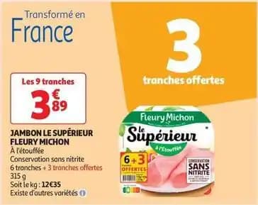 Fleury michon - jambon le superieur