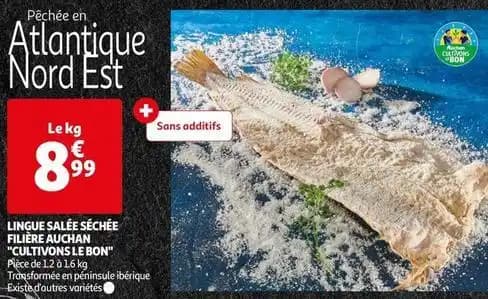 Auchan - lingue salée séchée filière cultivons le bon