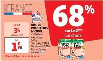 Fleury michon - rôti de porc