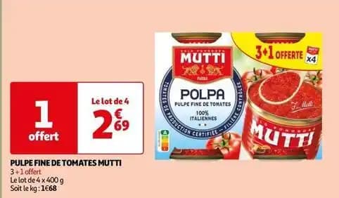 Mutti - pulpe fine de tomates